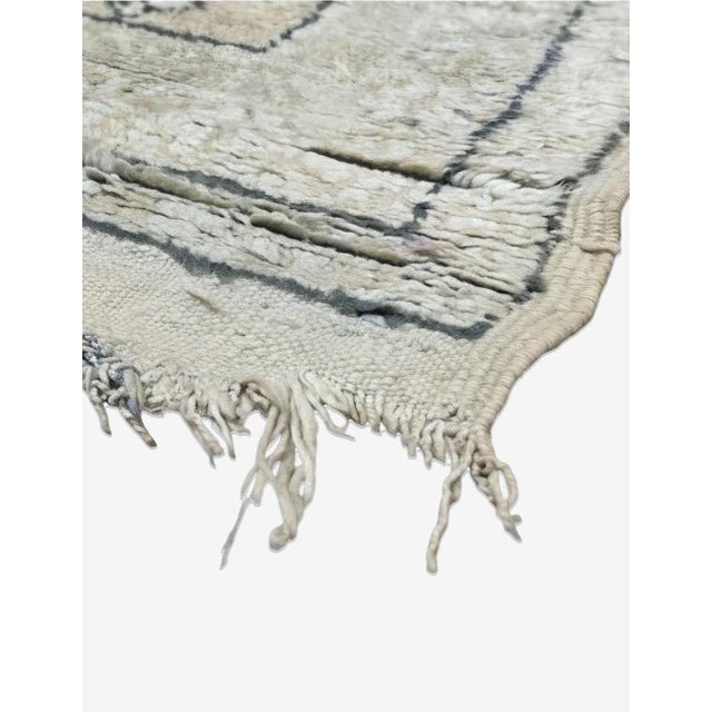 Ivory Moroccan Vintage Area Rug - 11.8 X 6.2 Ft For Sale - Image 8 of 8