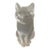 Lalique France Frosted Crystal "Chat Assis" Sitting Cat Figurine #11603 Signed For Sale