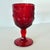 1970s Madonna Inn Ruby Red Glasses, Leaf Pattern Goblet, Fenton / Wright Set of 2 For Sale - Image 10 of 13