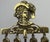 Vintage French Brass Fireplace Tools, Set of 5 For Sale - Image 6 of 12