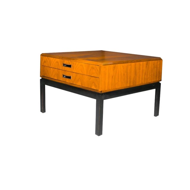 1900s Walnut Campaign Style Side Table For Sale - Image 11 of 11