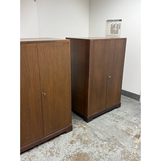 Wood Christian Liaigre for Holly Hunt Wardobes Pair For Sale - Image 7 of 12