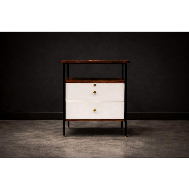 1950s Side Table in Metal, Rosewood and Formica, Geraldo de Barros for Unilabor, 1950s - Lot 439A For Sale - Image 5 of 10