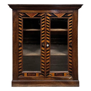 Late 19th Century Marquetry Cabinet For Sale