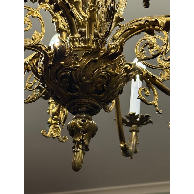 French Chandelier Circa 1840 For Sale - Image 9 of 10
