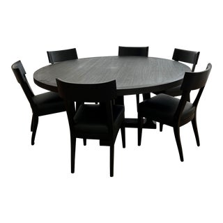 Liaigre Cochin Dining Table Set with 6 Terra Chairs - Set of 7 For Sale