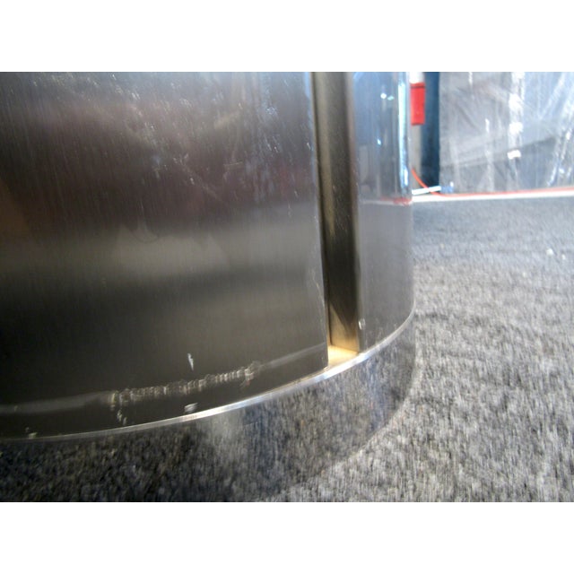 1970s Unique Italian Metal and Chrome Center Table For Sale - Image 11 of 12
