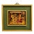 Vintage Framed Chinese Gilt Wood Architectural Carving With Mirrored Background For Sale