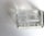 Vintage modernist art glass cat paperweight in the shape of a smooth, textured rectangular ice cube. In excellent...