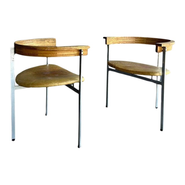 1960s Poul Kjærholm Pk 11 Chairs for E. Kold Christensen- a Pair For Sale