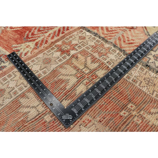 Mid 20th Century Mid 20th Century Vintage Turkish Oushak Rug, Anatolian Prayer Rug 05'05 X 07'04 For Sale - Image 5 of 10