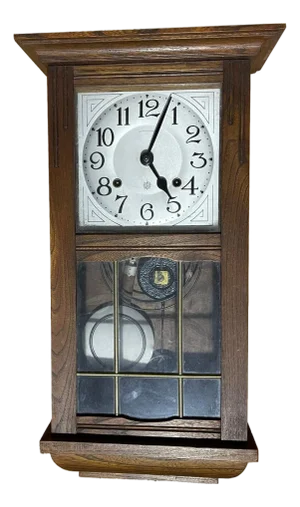 Wall Clock in Chestnut