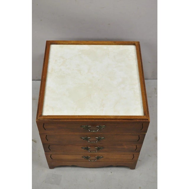 Mid 20th Century Vintage Mark Adam Co. Mid Century Modern Stacking Folding Leg Tables - Set of 3 For Sale - Image 5 of 13