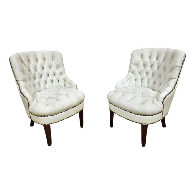 Chesterfield Armchairs, England, 1960s, Set of 2 For Sale