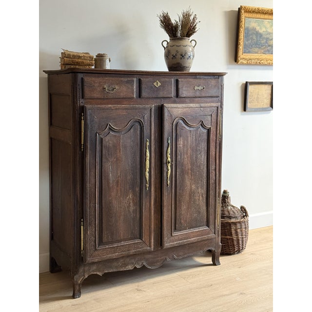 French Late 19th Century French Oak Cabinet/Sideboard For Sale - Image 3 of 10