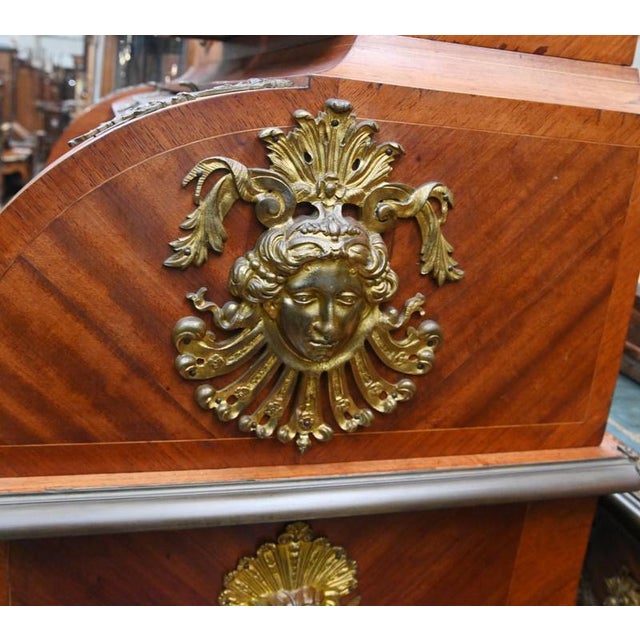 French Empire Roll Top Desk, 1860 For Sale - Image 10 of 12