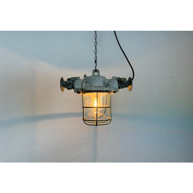 Industrial Grey Explosion Proof Lamp, 1980s For Sale - Image 17 of 18