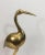 Gold Decorative Brass Ibis on Wooden Stands - A Pair For Sale - Image 8 of 13