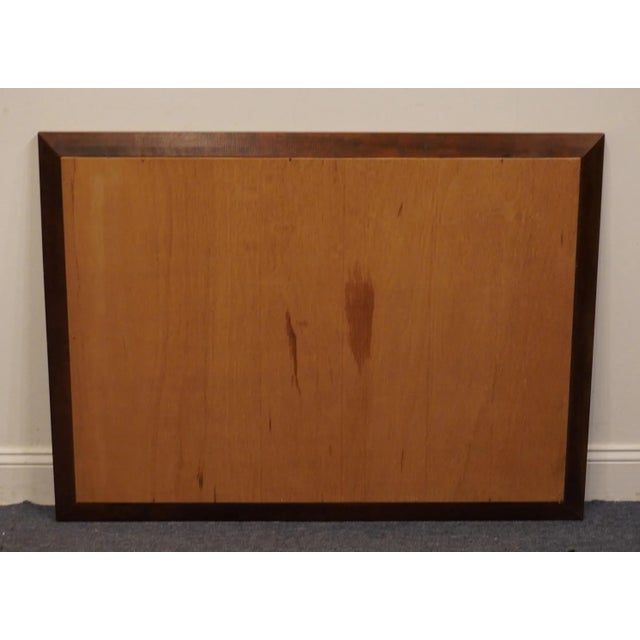 Late 20th Century Cresent Furniture Solid Cherry Traditional Style 45" Dresser / Wall Mirror For Sale - Image 5 of 6