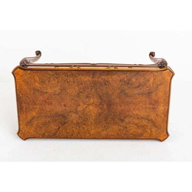 French Centre Table Walnut Console French Style Burr Walnut Centre Table. Circa 1920 This Table Features 1 Mahogany Lined...