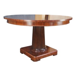 Maitland-Smith for Ralph Lauren Mahogany Round Dining Table For Sale