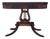 Mid 20th Century Federal Revival Mahogany Lyre Base Flip Top Games Table For Sale