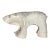 Vintage Slab Raku Pottery Polar Bear Sculpture For Sale