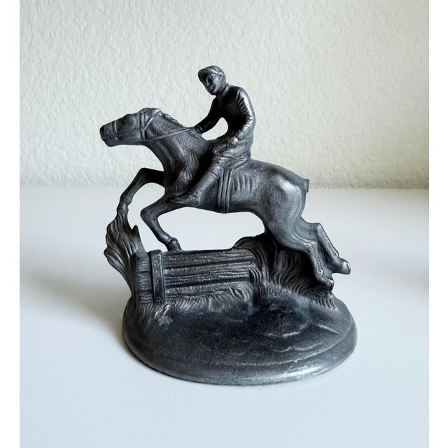 1920s 1920s Horse and Rider Equestrian Bookends - A Pair For Sale - Image 5 of 11