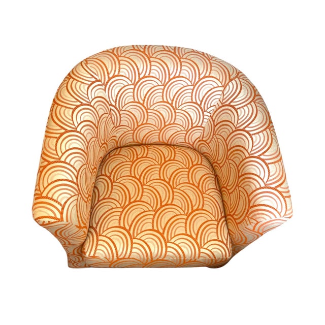 1970s Italian Palazzo Art Deco Club Chair For Sale In Los Angeles - Image 6 of 7