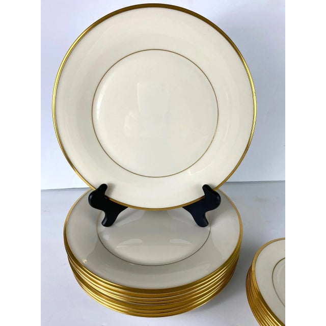 Set of 8 vintage eternal Lenox dinner plates and dessert plates.