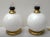Mid-Century Brass and Murano Glass Table Lamps, 1970s, Set of 2 For Sale - Image 9 of 11