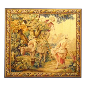 Late 19th Century French Rustic Tapestry