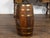 English Victorian 19th Century Oval Barrel with Coat of Arms and Brass Braces For Sale - Image 11 of 12