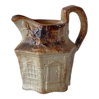 Early 19th Century Brampton Salt Glaze Stoneware Pitcher For Sale