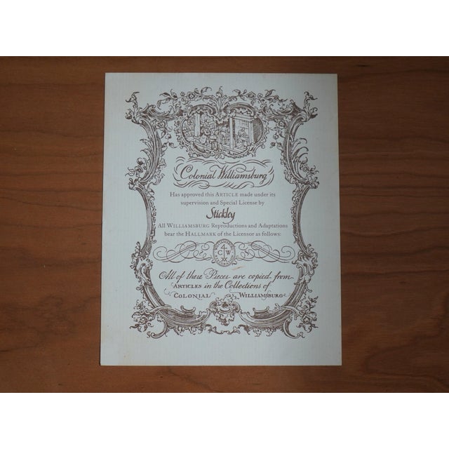 Stickley Colonial Williamsburg Cw-148 Mahogany Sideboard For Sale - Image 16 of 18