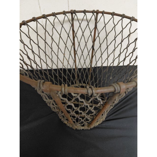Antique Industrial Wire Basket For Sale - Image 9 of 14