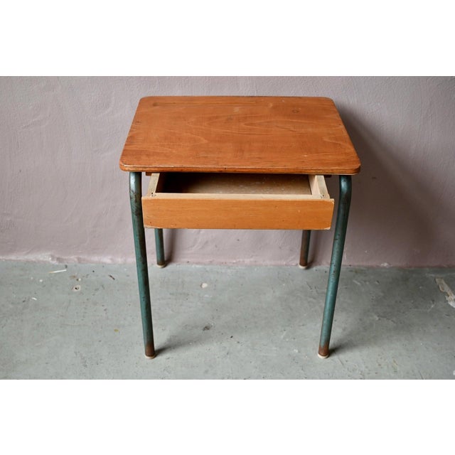 Mid-Century Modern Children's Desk and Chair, 1950s, Set of 2 For Sale - Image 10 of 18