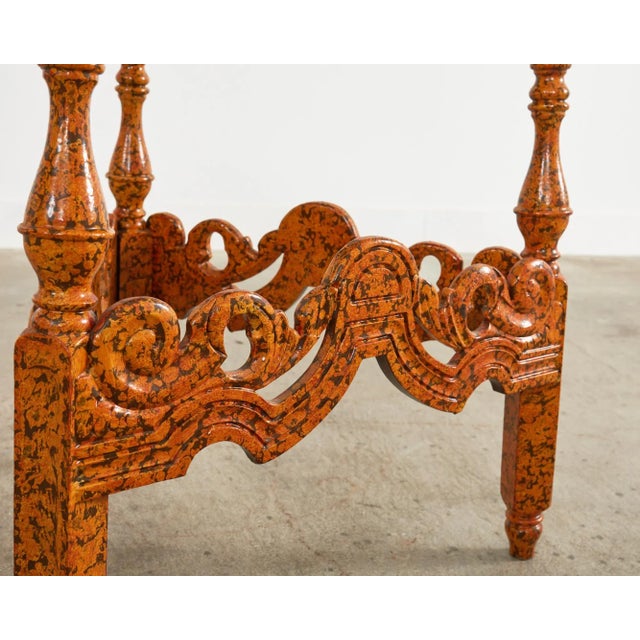 English Victorian Cricket Table Spreckled by Ira Yeager For Sale - Image 9 of 13