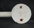 Metal Vintage French White Enameled Cast Iron Double Towel Rack For Sale - Image 7 of 8