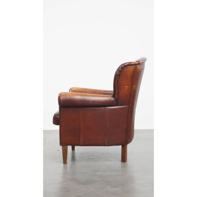 1990s Club Chair in Sheepskin For Sale - Image 5 of 18