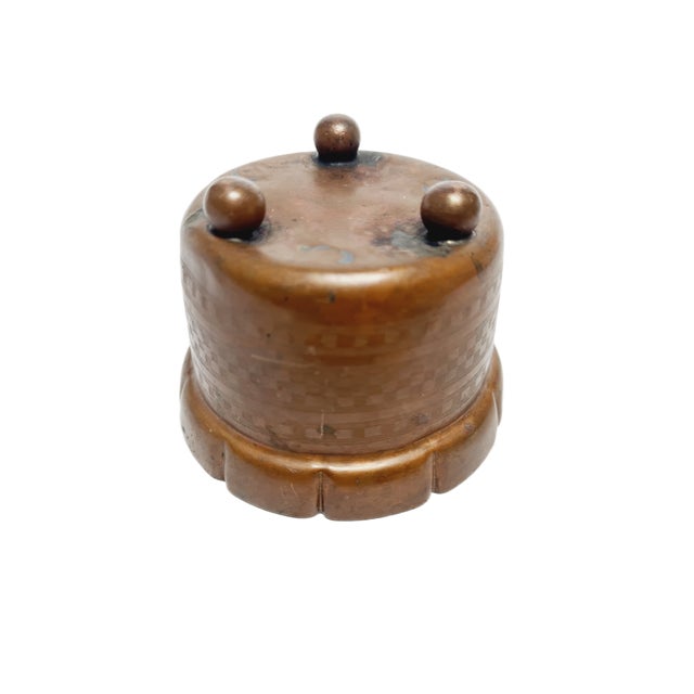 Metal Art Nouveau Cigar Guilloched Container, Former Austro-Hungarian Empire, 1900s For Sale - Image 7 of 11