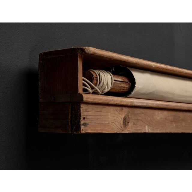 Large Original Canvas with Wooden Box, 1930s For Sale - Image 17 of 18