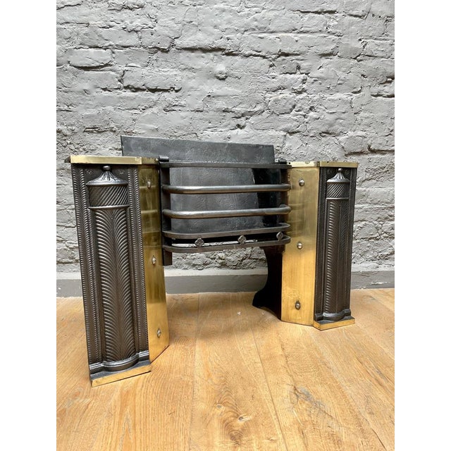 Antique Regency Style English Half Hob Grate, 1850 For Sale - Image 11 of 16
