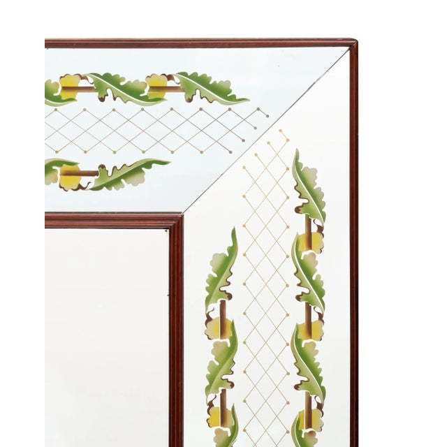Mid-Century Modern Vintage Luigi Brusotti Mirror For Sale - Image 3 of 11