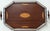 Brown Antique English Silver and Mahogany Gallery Tray For Sale - Image 8 of 18