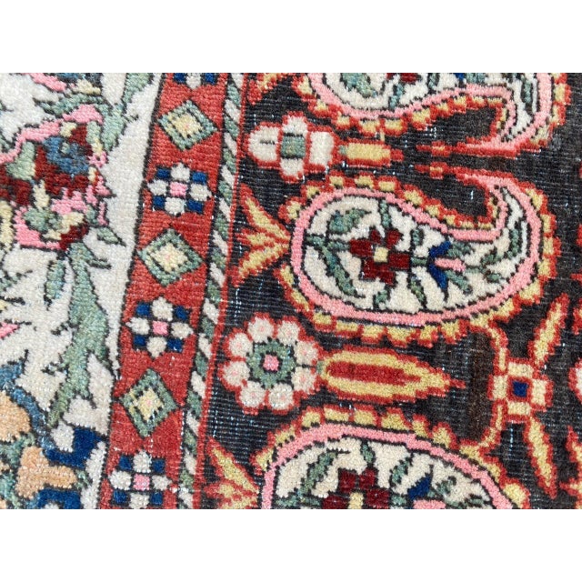 Antique Yazd Rug, 1890s For Sale - Image 5 of 18