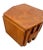 Wood Vintage Lane Staccato Block Brutalist Nightstand Cabinet Side Table MCM Hexagon For Sale - Image 7 of 11