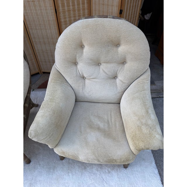 Pair of Vintage McGuire San Francisco Rattan & Rawhide Lounge Chairs For Sale - Image 11 of 17