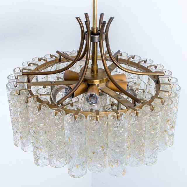 Doria Gold Flakes Glass and Brass Chandeliers, 1960s For Sale - Image 13 of 18