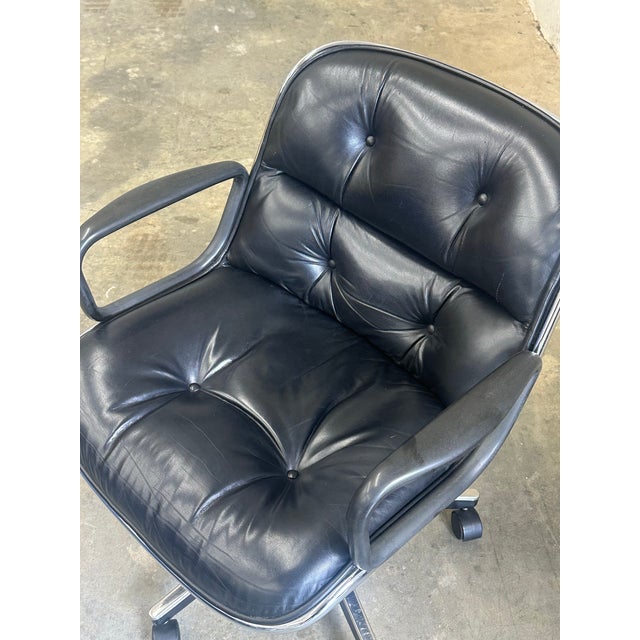 Knoll 1980s Charles Pollock for Knoll Office Desk Chair For Sale - Image 4 of 12